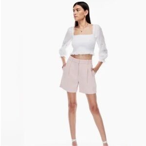 Wilfred - The Effortless Pants - Lilac Shorts - Mid Thigh 5” - size 4
